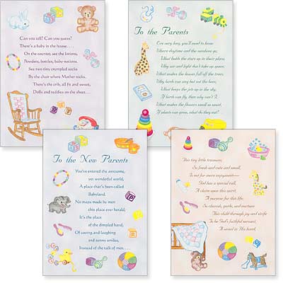 Baby Cards - God's Gift - Set of 4