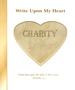 Write Upon My Heart: Charity Character Book