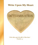 Write Upon My Heart: Determination Character Book