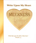 Write Upon My Heart: Meekness Character Book